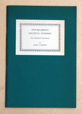 Non-ricardian political economy. Five neglected contributions.