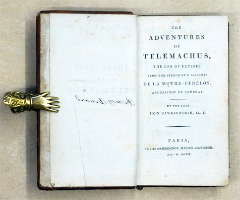 The adventures of Telemachus, the son of Ulysses. From the french of F. Salignac de la Mothe-Fenelon.  By the late John Hawkesworth LL. D.