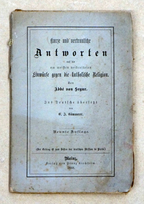 Kurze und vertrauliche Antworten auf die am meisten verbreiteten Einwürfe gegen die Religion.