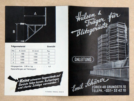 Hülsen & Träger für Blitzgerüste