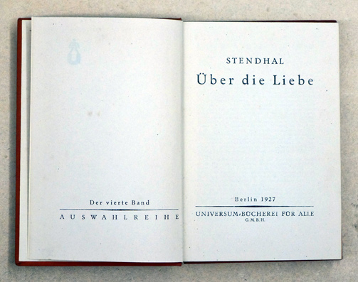 Über die Liebe.
