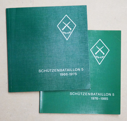 Das Schützenbataillon 5 im Rahmen der Gesamtverteidigung von 1966–1975; Das Schützenbataillon 5 rund um das Armmeleitbild 80, 1976–1985 (2 Hefte)