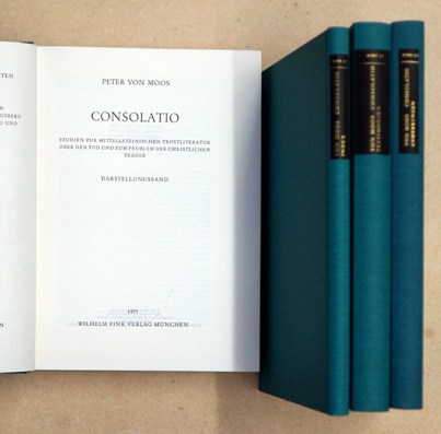Consolatio. Studien zur mittellateinschen Trostliteratur über den Tod und zum Problem der christlichen Trauer. (4 Bde., compl.)