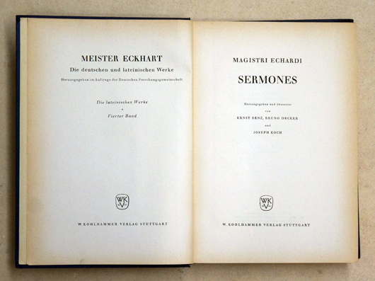 Magistri Echardi Sermones