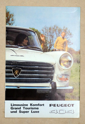 Autoprospekt Peugeot 404