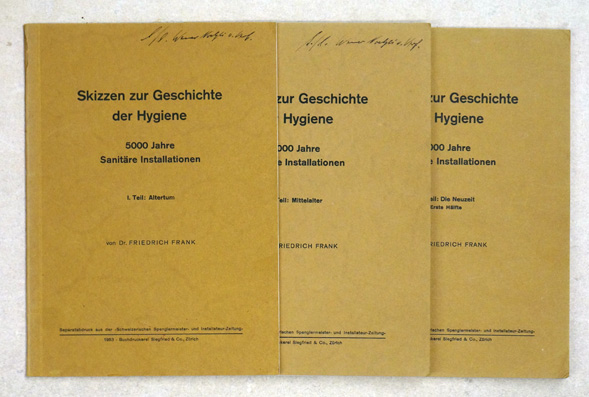Skizzen zur Geschichte der Hygiene. 5000 Jahre Sanitäre Installationen (3 con 4 Bdn.)