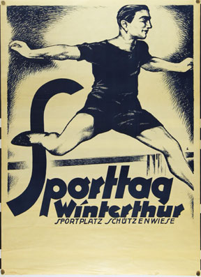 Plakat - Sporttag Winterthur, Sportplatz Schützenwiese.