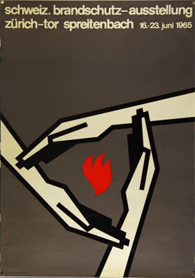 Plakat - Schw. Brandschutz-Ausstellung. Zürchtor Spreitenbach