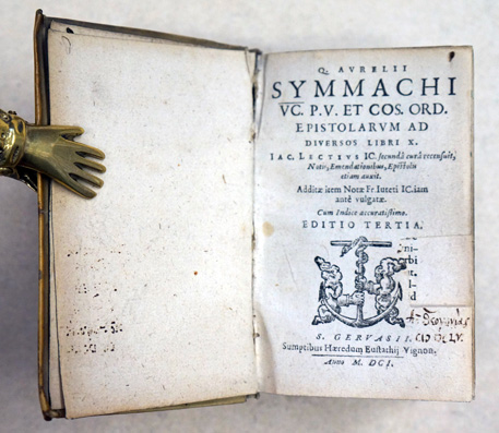 Q. Aurelii Symmachi epistolarum ad diversos libri X