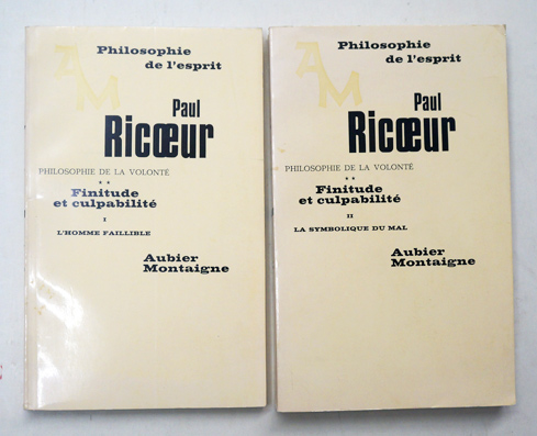 Philosophie de la volonté - Finitude et culpabilité.