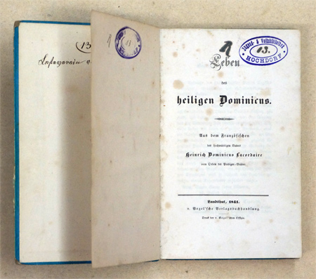 Leben des heiligen Dominicus.