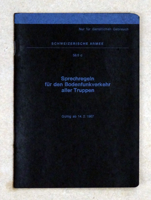 Sprechregeln für den Bodenfunkverkehr aller Truppen