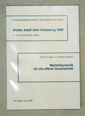 Marktökonomie für die offene Gesellschaft