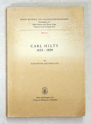 Carl Hilty 1833-1909