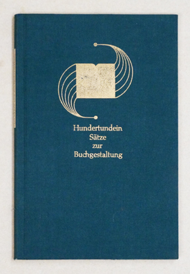 Hundertundein Sätze zur Buchgestaltung