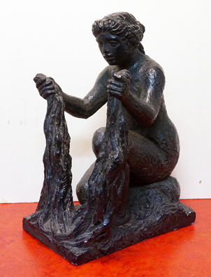 Frauenakt - Wäscherin - Skulptur