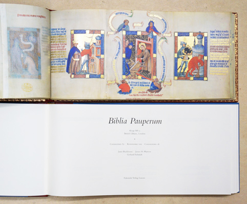Faksimle - Die Goldene Bilderbibel -- Biblia Pauperum. The Golden Bible Picture Book. Kings MS 5; British Library, London.