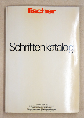 Fischer - Schriftenkatalog