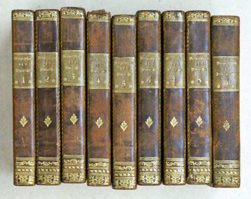 Biographien des Plutarchs mit Anmerkungen, Bde. 1-9 (9 Bde.)
