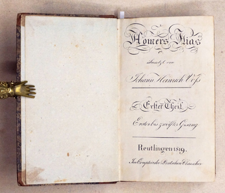 Homers Ilias übersetzt von Johann Heinrich Voss [2 Teile in 1 Bd.]
