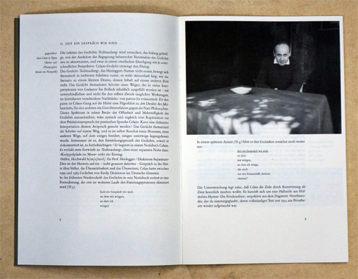 Paul Celan bei Martin Heidegger in Todtnauberg : 