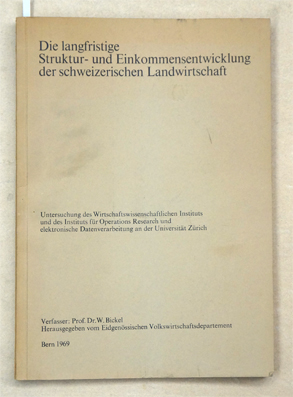 Die langfristige Einkommensentwicklung der schweizerischen Landwirtschaft.