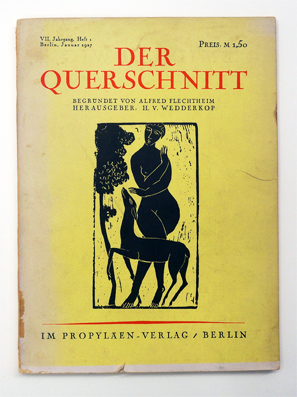 Der Querschnitt - 1927. Heft 1