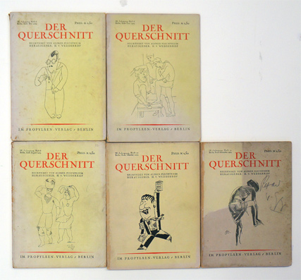 Der Querschnitt - 1929. Hefte: 5, 6,8, 10, 12 (5 Hefte)
