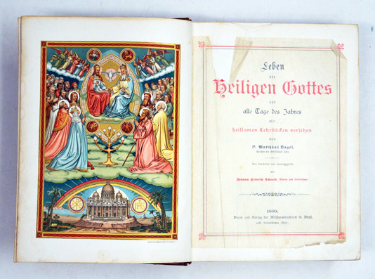 Leben der Heiligen Gottes auf alle Tage des Jahres mit heilsamen Lehrstücken versehen.
