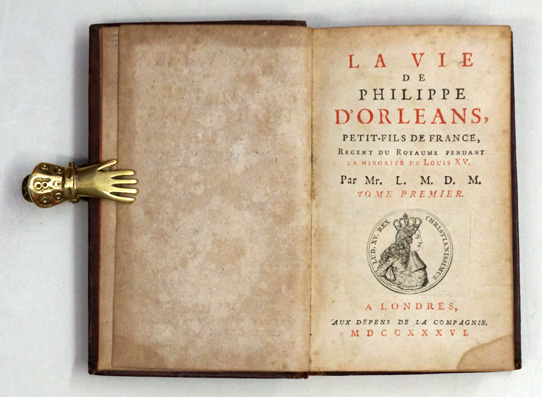 La vie de Philippe d'Orleans, petit-fils de France.