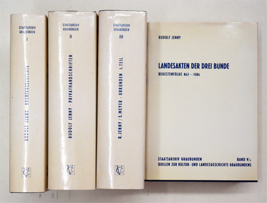 Staatsarchiv Graubünden - Quellen zur Kultur- und landesgeschichte Graubündens. (4 Bde.)