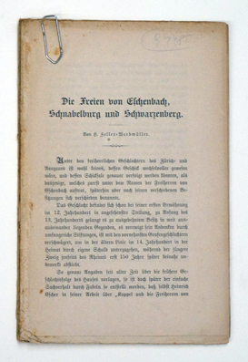 Die Freien von Eschenbach, Schnabelburg und Schwarzenberg