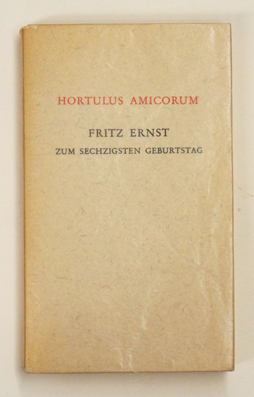 Hortulus amicorum.
