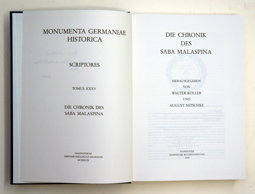 Die Chronik des Saba Malaspina. 