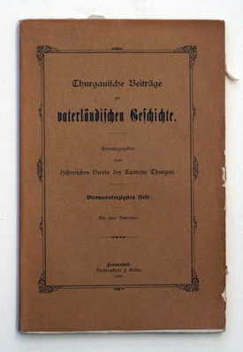 Thurgauische Beiträge zur vaterländischen Geschichte. 44. Heft.