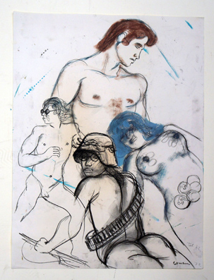 Ohne Titel (Drei Männer und eine Frau)
