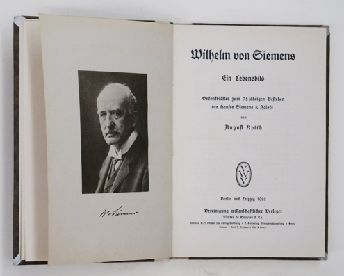 Wilhelm von Siemens : ein Lebensbild ; Gedenkblätter zum 75-jährigen Bestehen des Hauses Siemens & Halske.