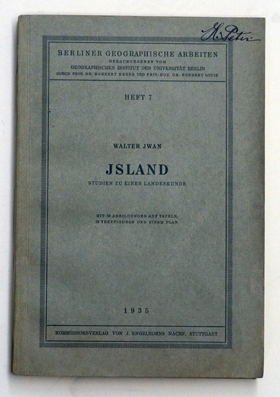 Island. - Studien zu einer Landeskunde.