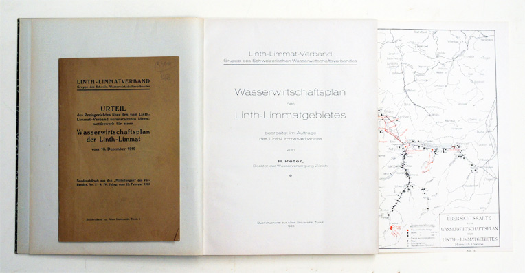 Wasserwirtschaftsplan des Linth- Limmatgebietes.