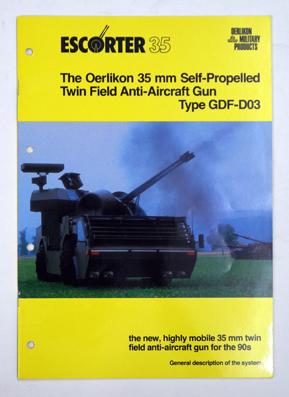 Escorter 35 - The Oerlikon 35 mm Self-propelled Twin Fiedl Anti-Aircraft Gun Type GDF-D03