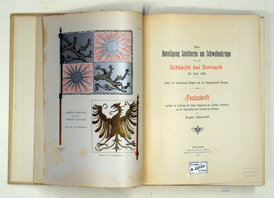 Die Beteiligung Solothurns am Schwabenkriege bis zur Schlacht bei Dornach 22. Juli 1499