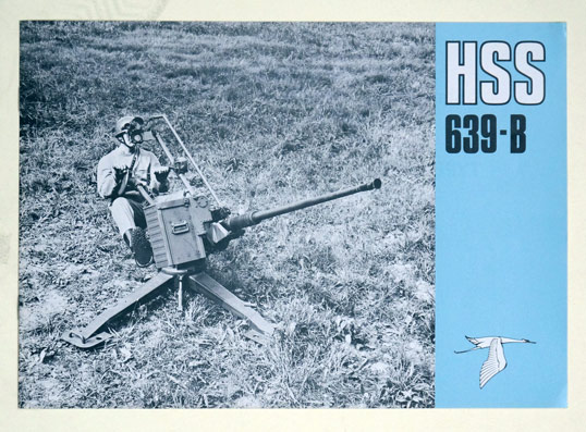 HSS 639-B. The Hispano Suiza Short Range Mobile Anti-Aircraft and Ground Attack Weapon. 20 mm