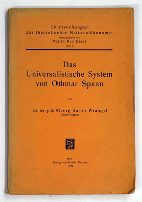 Das Universalistische System von Othmar Spann