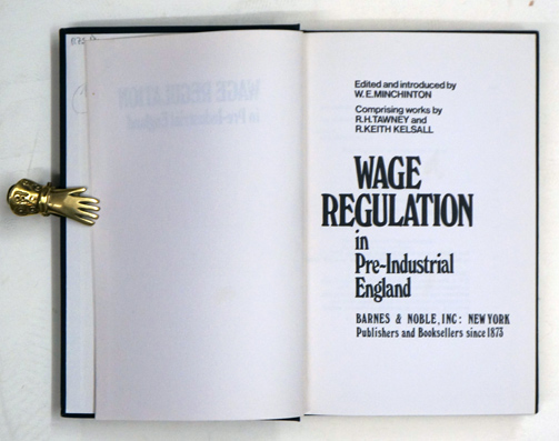 Wage regulation in pre-industrial England.