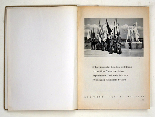 Schweizer Landesausstellung - Das Werk Mai - November 1939